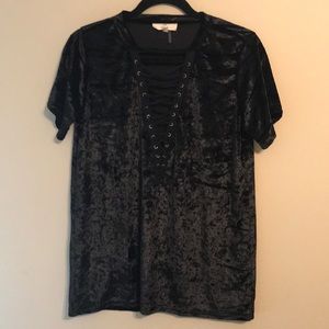 Black velvet blouse never worn